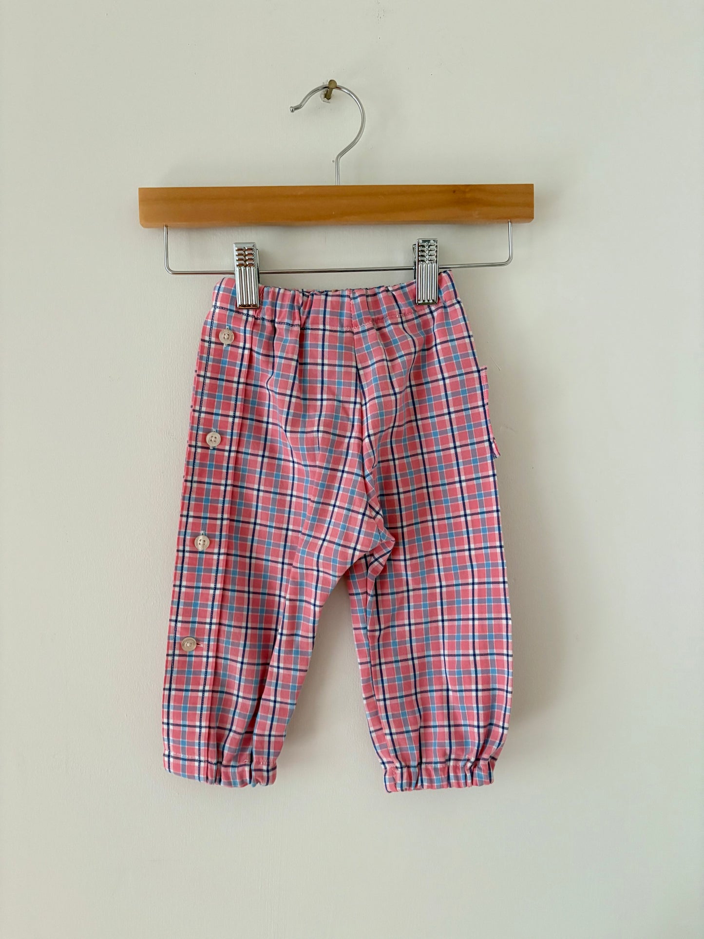 Hand-sewn Upcycled Pink Jogger Size 6-12 months