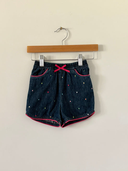 Vintage Talbots Embroidered Polka Dot Shorts Size 18 months