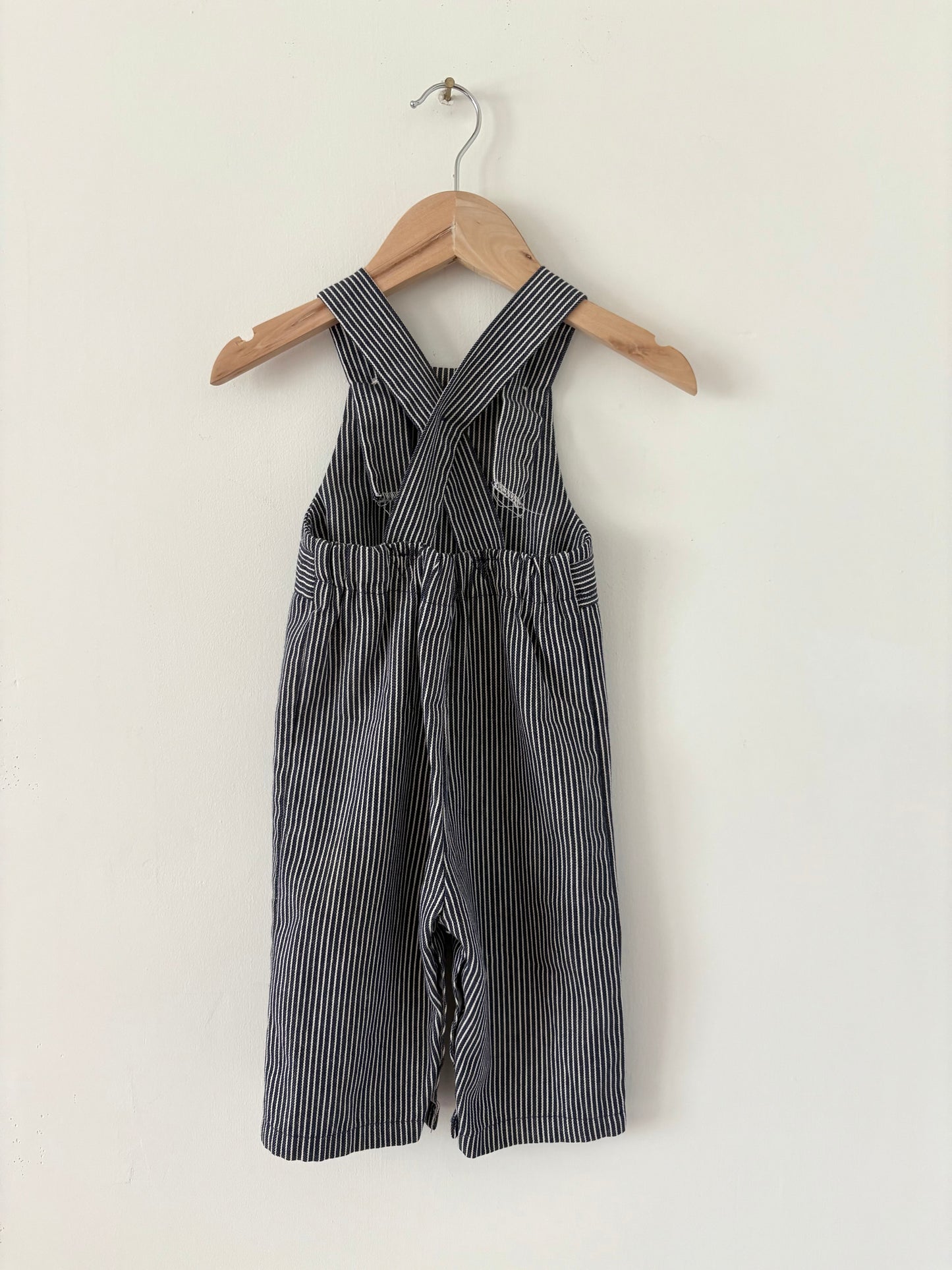 Vintage 80s Health-tex Striped Overalls Size 12 months