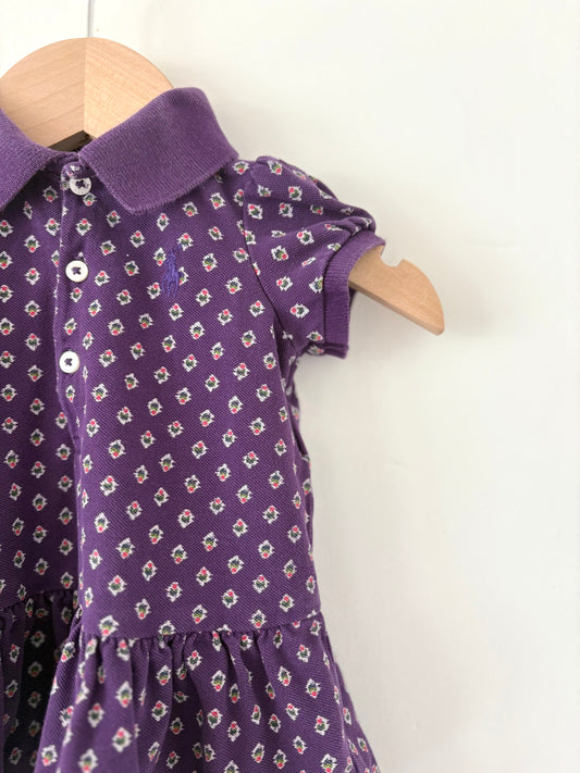 Ralph Lauren Plum Ruffle Dress Size 3-6 months