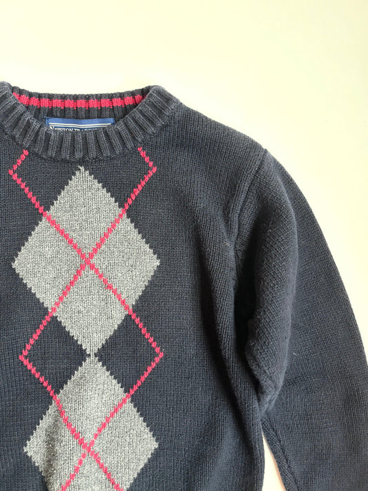 Vintage Newton Trading Co. Argyle Sweater Size 6