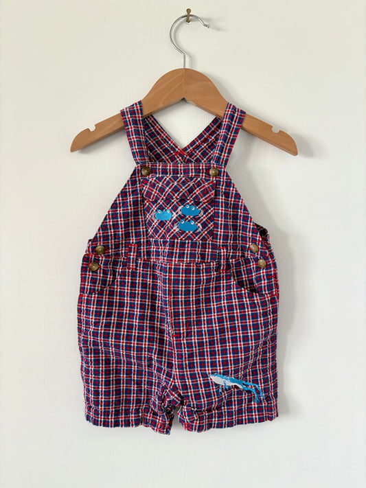 Vintage First Impressions Frog Shortalls Size 12 months