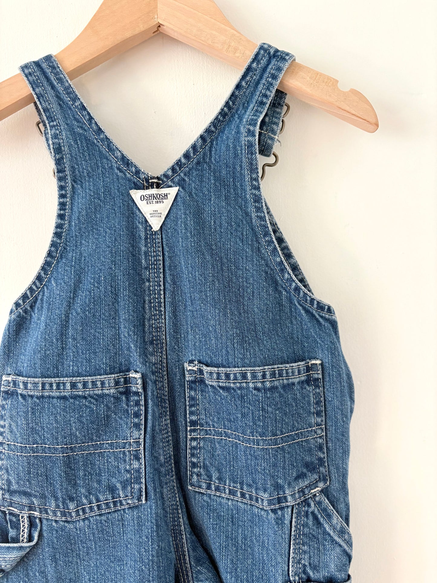 Vintage 00s Oshkosh Denim Overalls Size 12 months