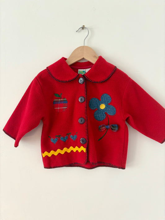 Vintage 90s McKids Apple and Ric Rac Jacket Size 2T