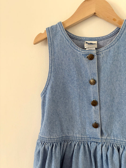 Vintage 90s Oshkosh Denim Jumper Size 5