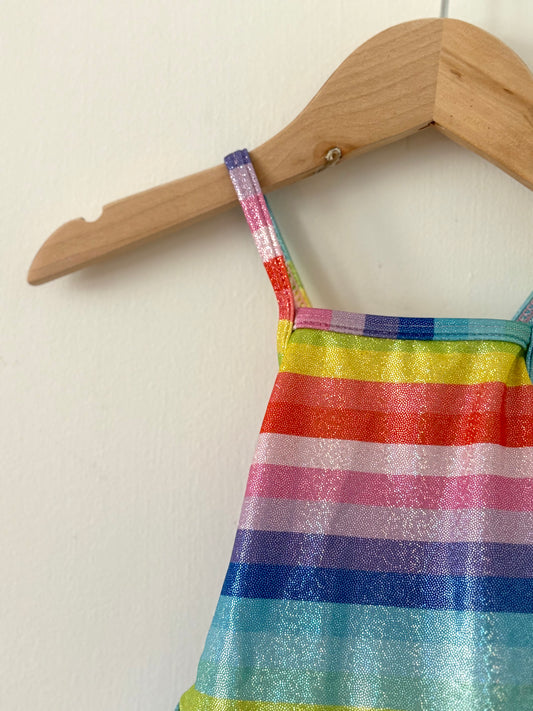 Cruz Rainbow Sparkle Swimsuit Size 12 months - NEW WITH TAGS