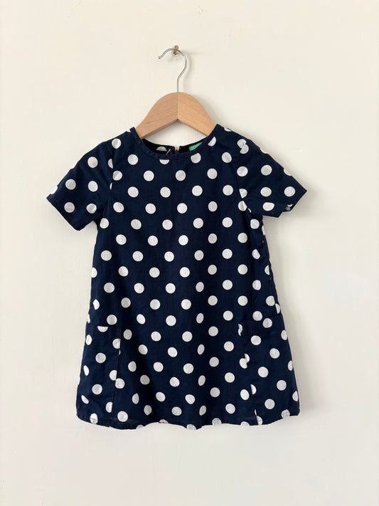 United Colors of Benetton Lined Polkadot A-line Dress Size 2T