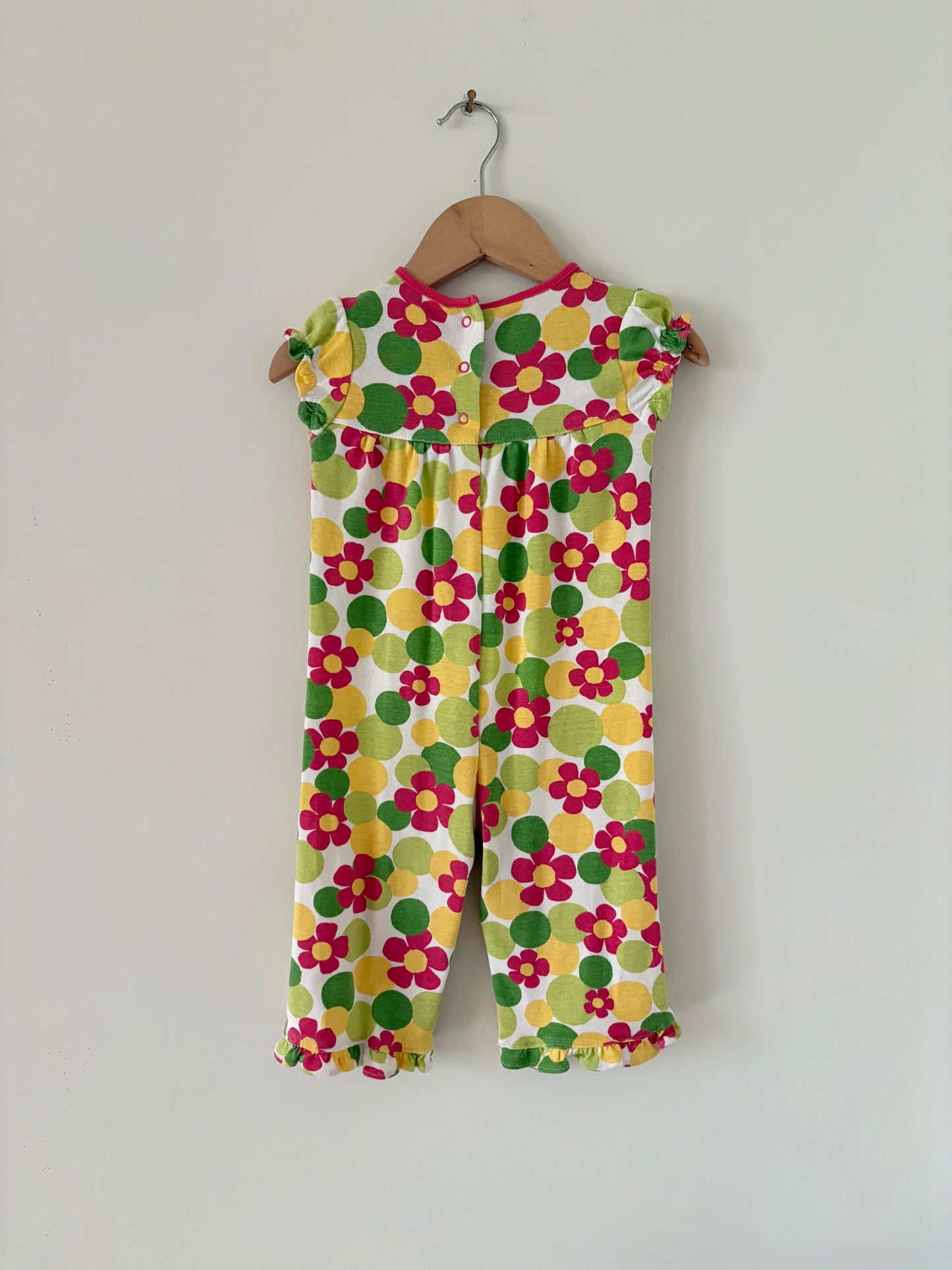 00s Gymboree Flower Power Romper Size 6-12 months