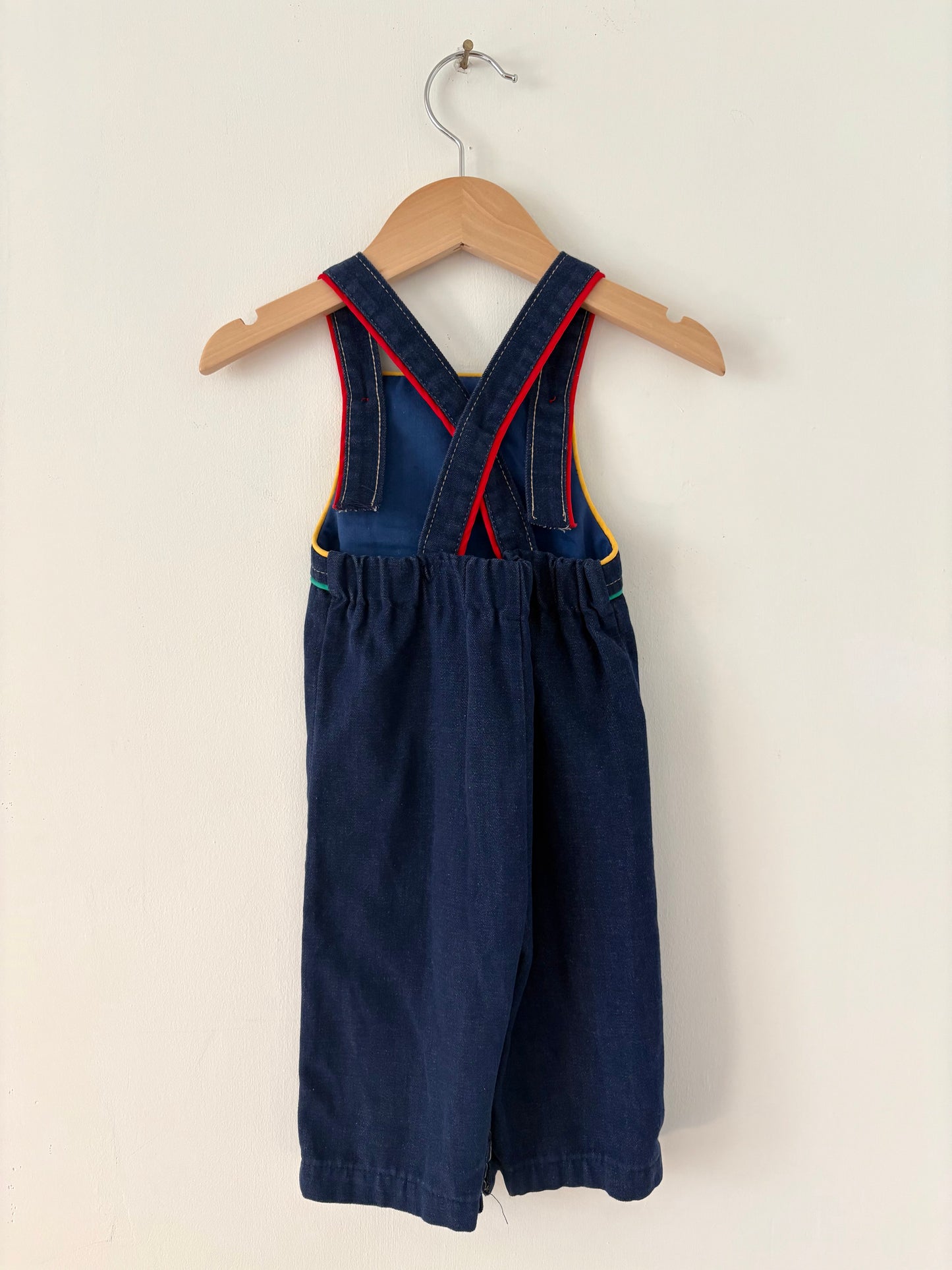 Vintage Health-tex Cement Mixer Piped Overalls Size 12 months