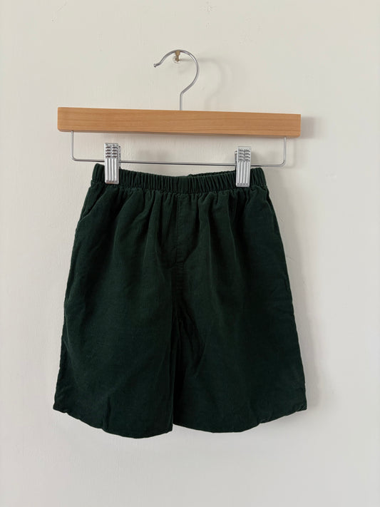 Vintage Green Corduroy Shorts Size 4T