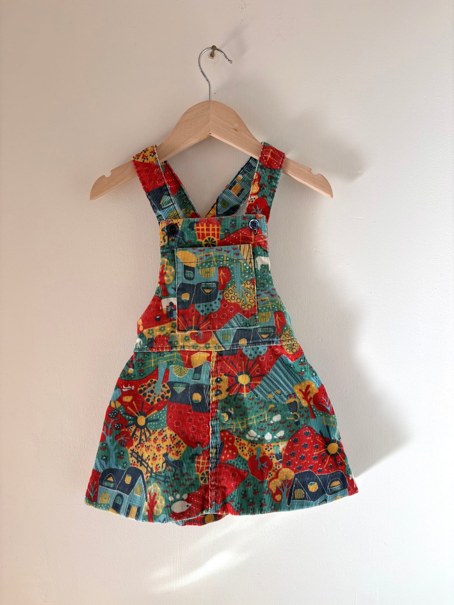 Vintage 80s Buster Brown Corduroy Jumper Size 3T