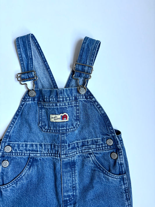 Vintage Y2K Carter’s Barn Buddy Tractor Overalls Size 18 months