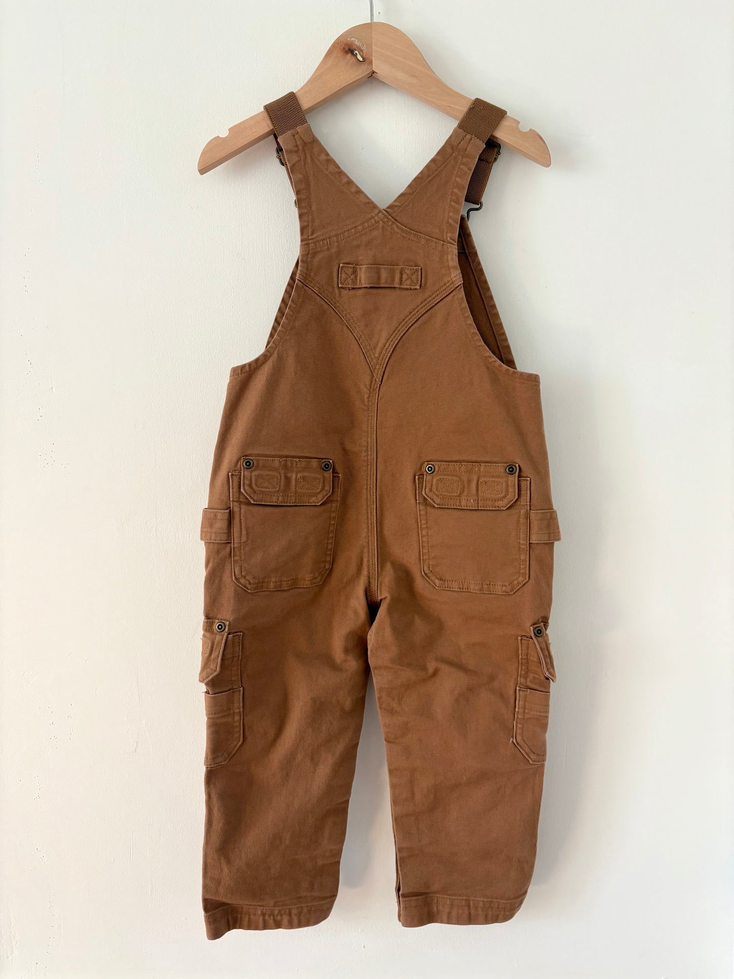 Duluth Camel Working Overalls Size 3T