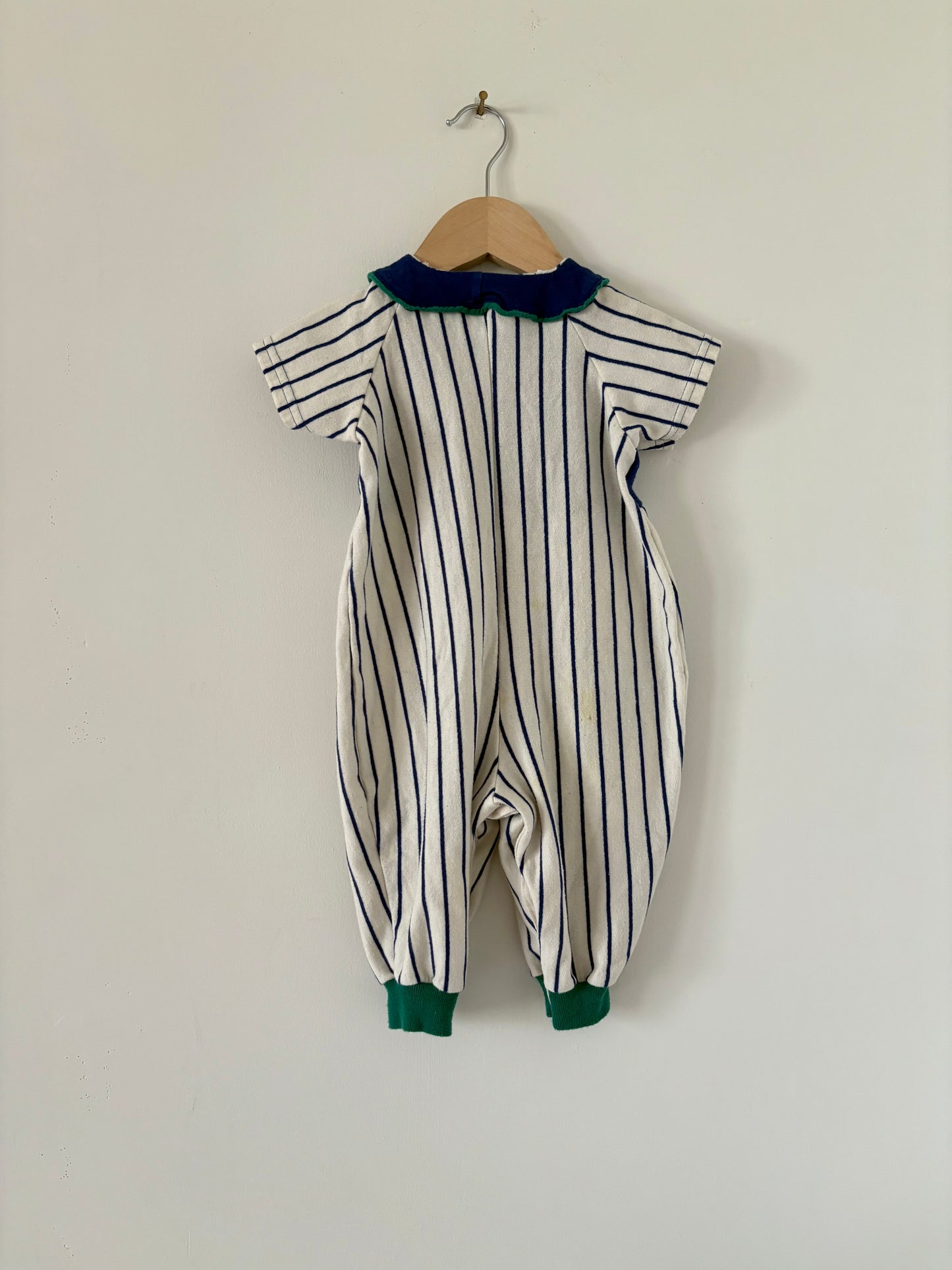 Vintage 80s Buster Brown Baseball Romper Size 2T