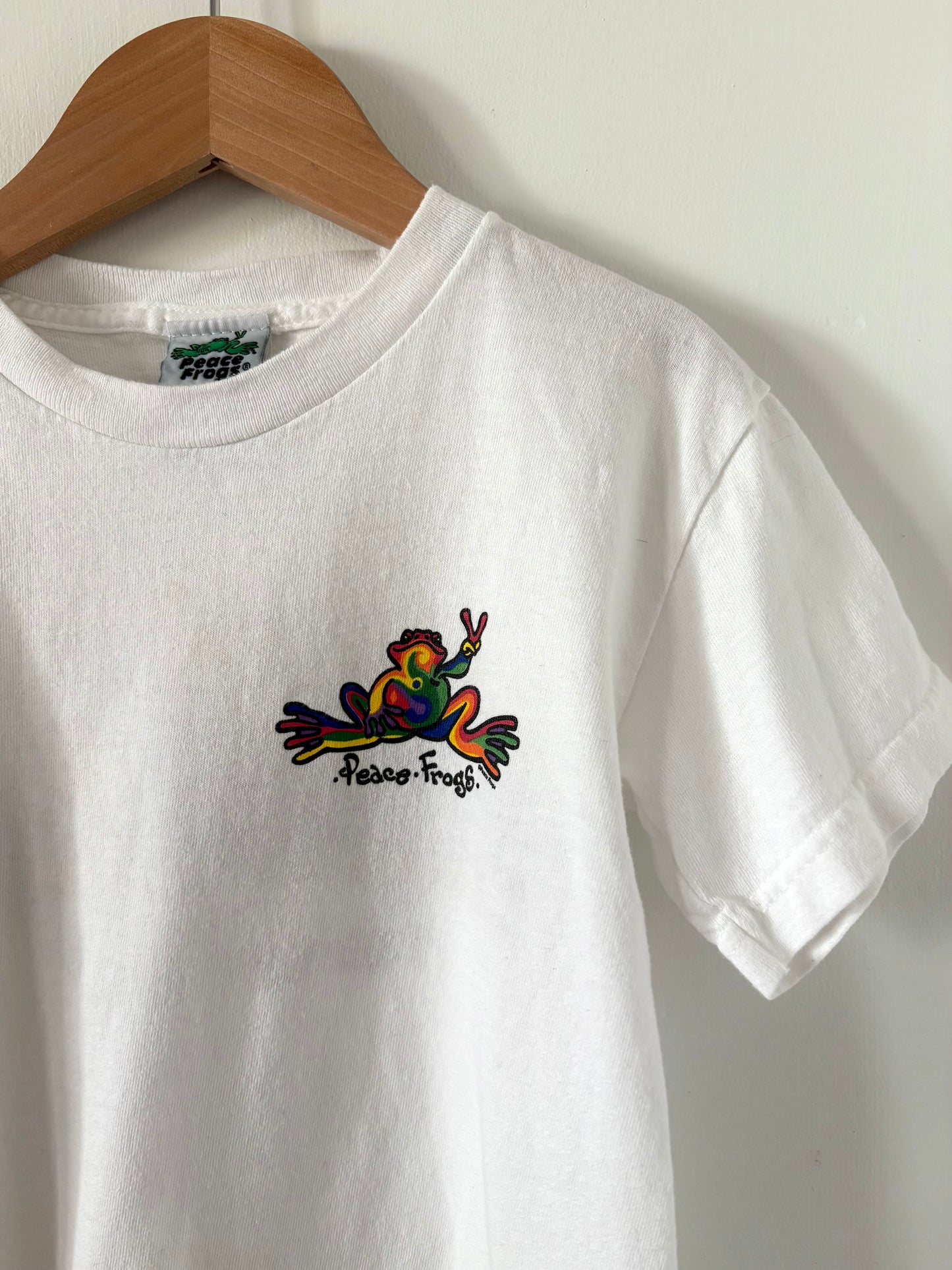 Vintage 90s Peace Frog T-Shirt Size 6
