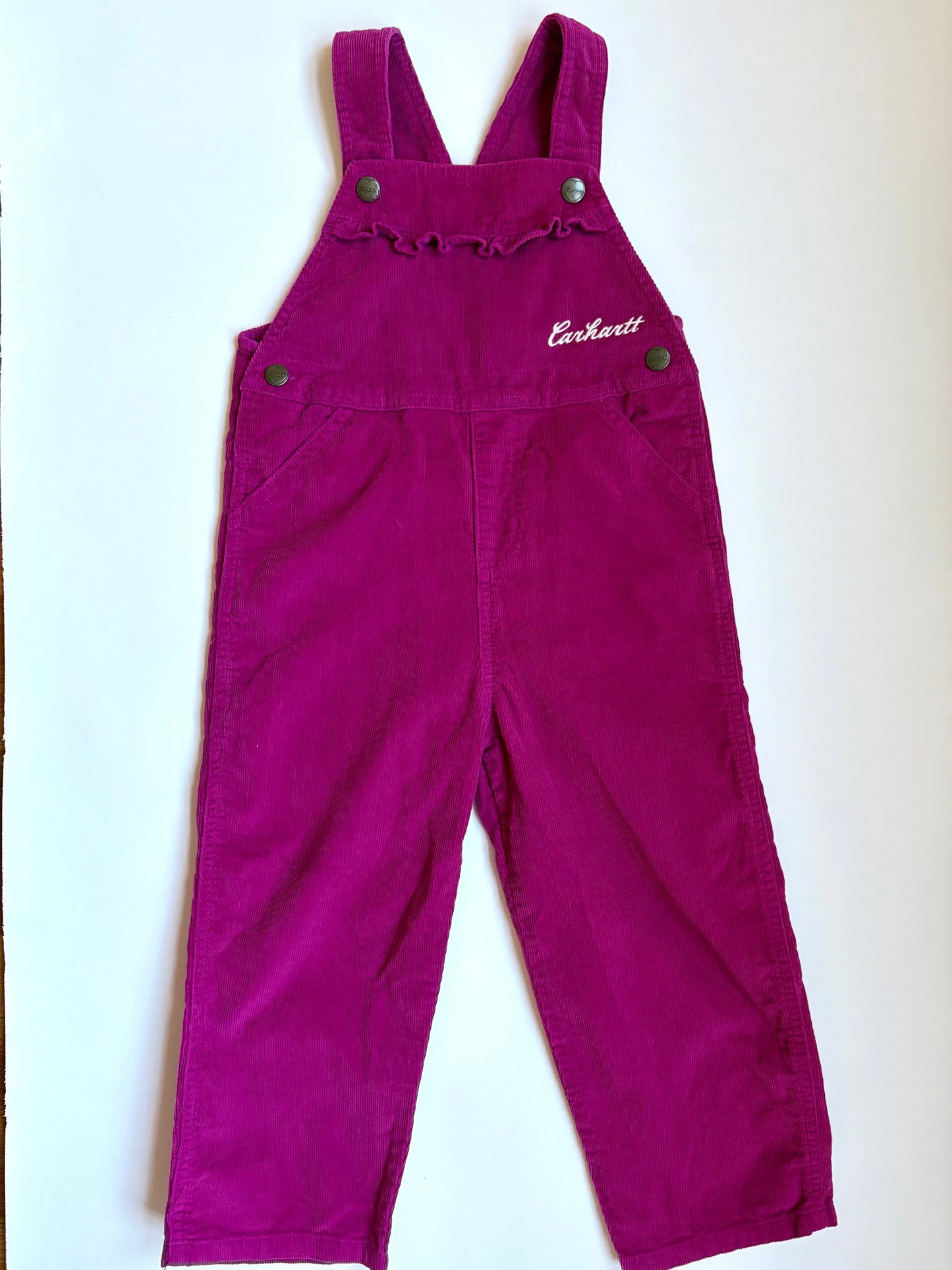 Carhartt Corduroy Ruffle Overalls Size 4T