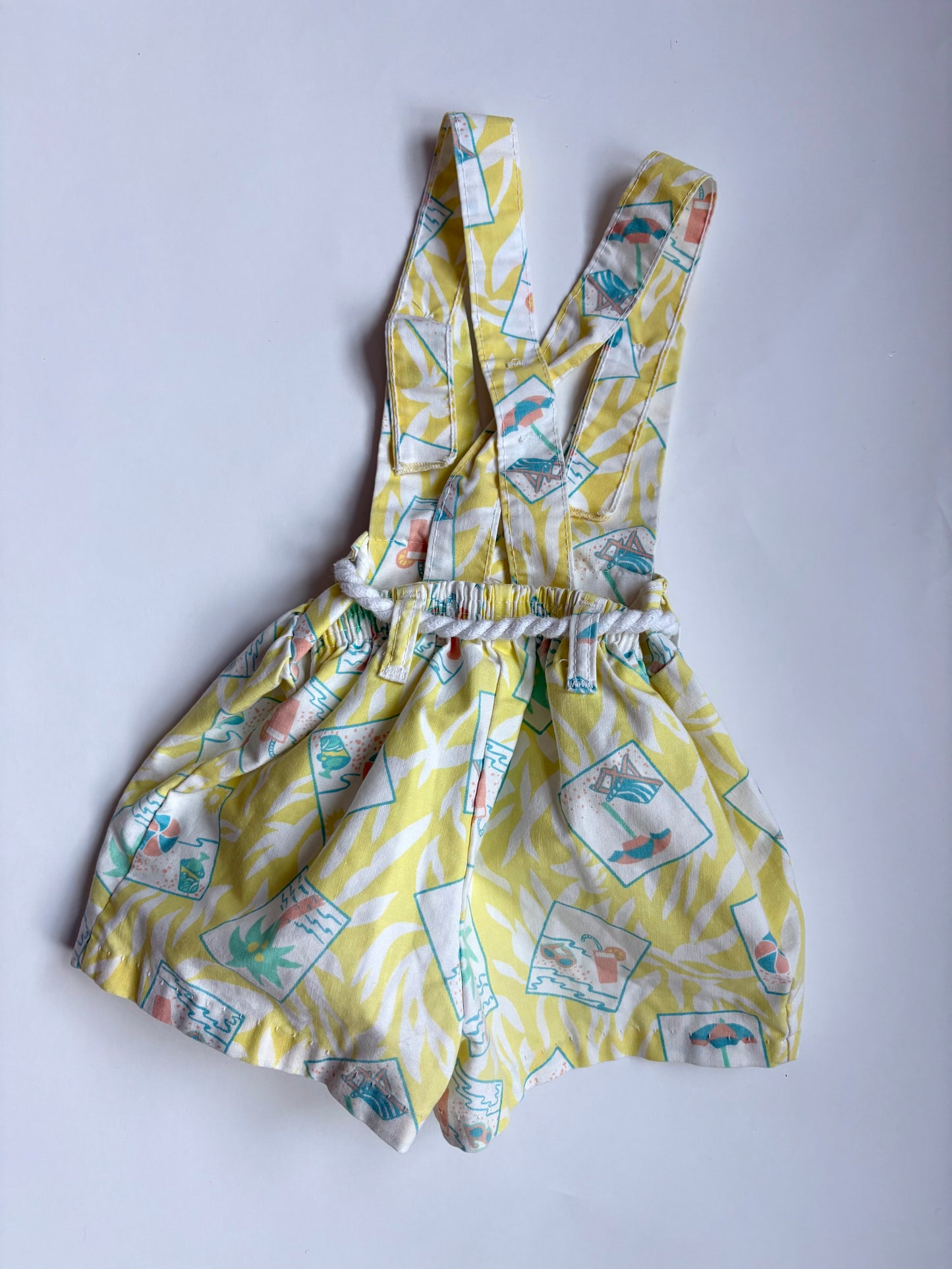 Vintage 80s Healthtex Beach Romper Size 2T