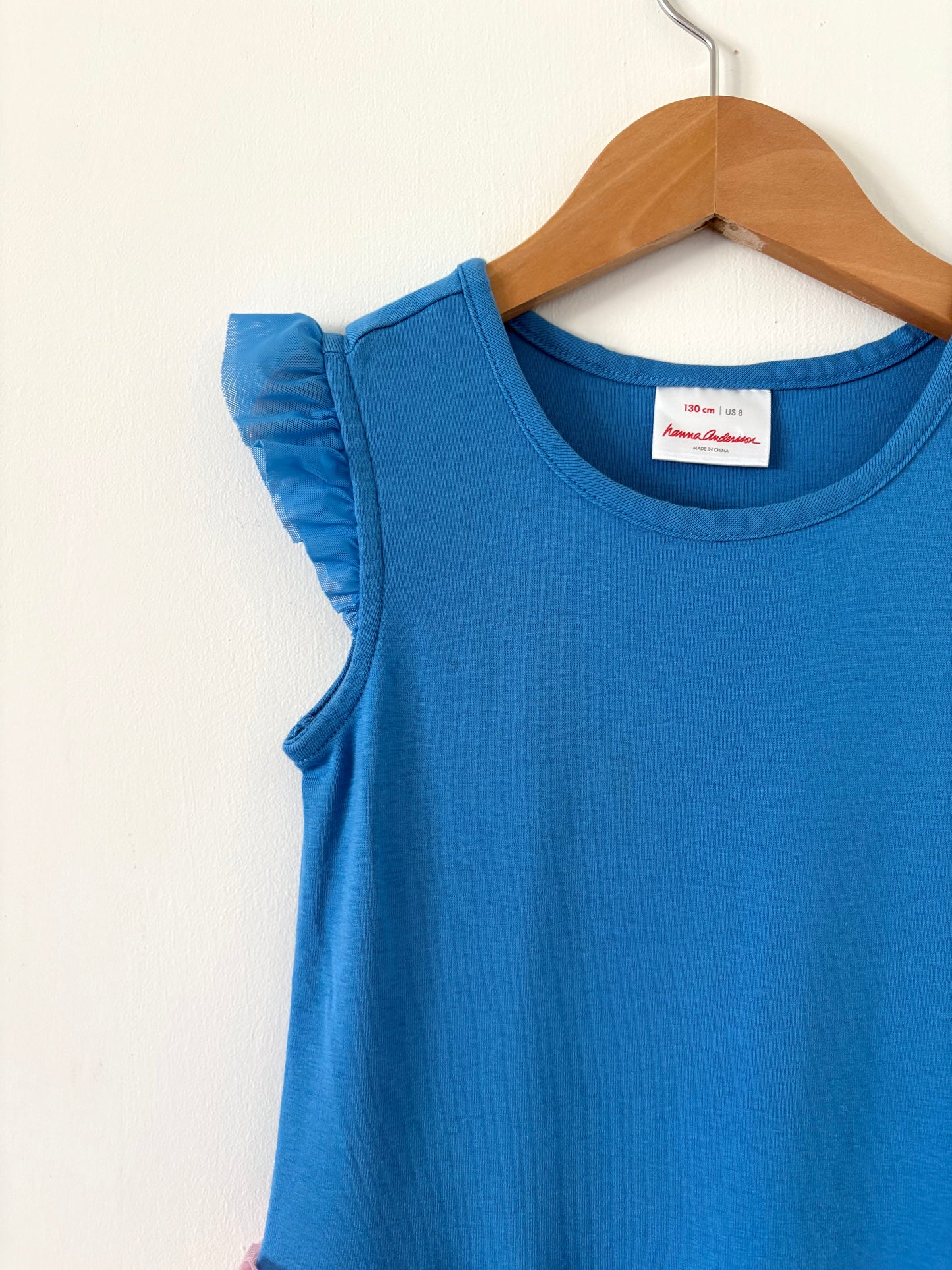 Hanna Andersson Tiered Toule Dress Size 8