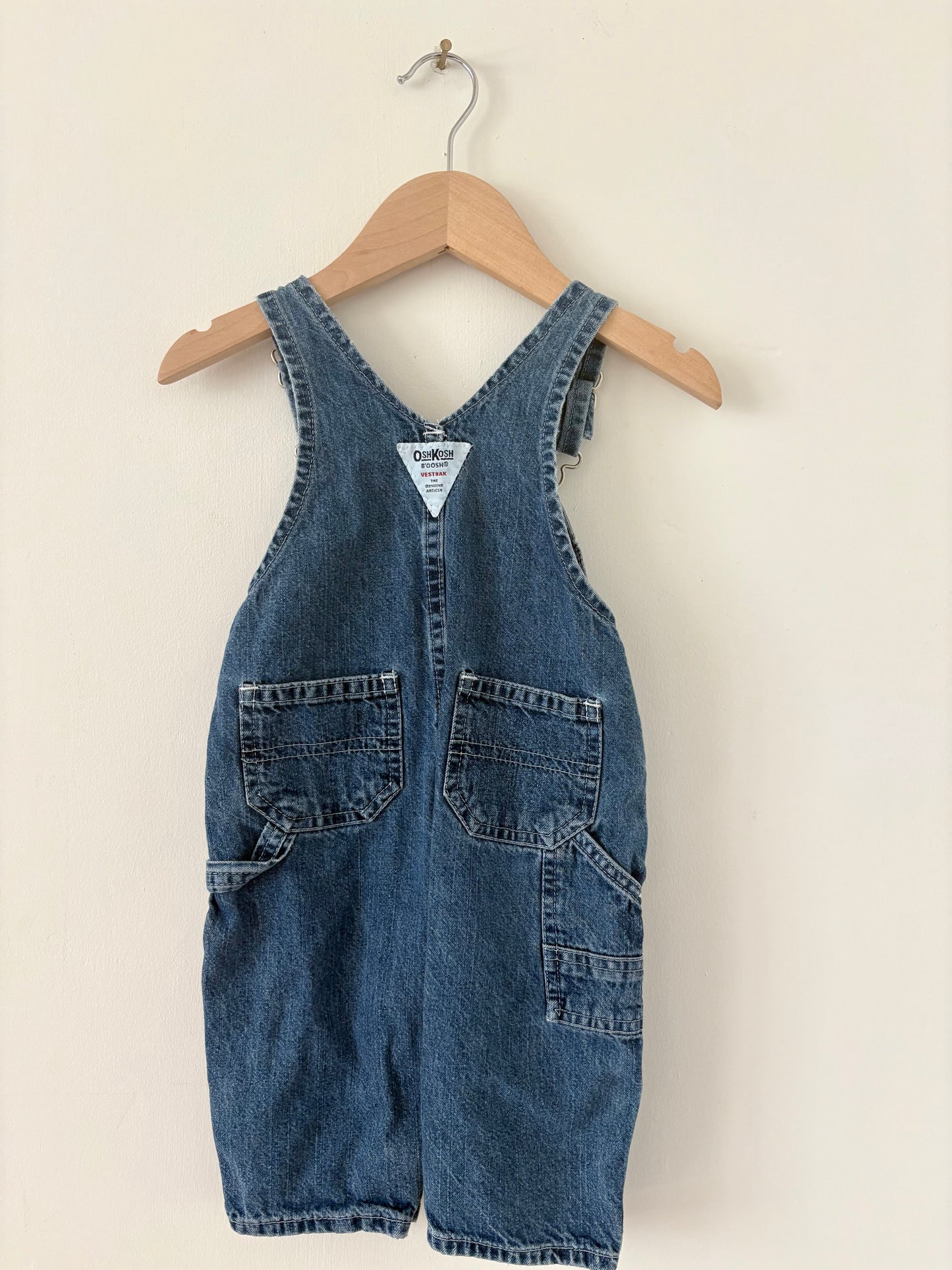 Vintage 90/00s Oshkosh Denim Overalls Size 18 months