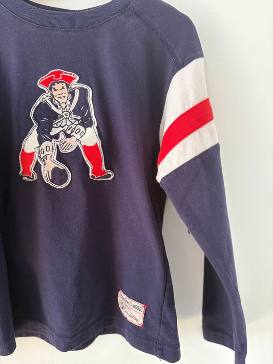 Vintage Gridiron Classic NE Patriots Long Sleeve Shirt Size 6/7