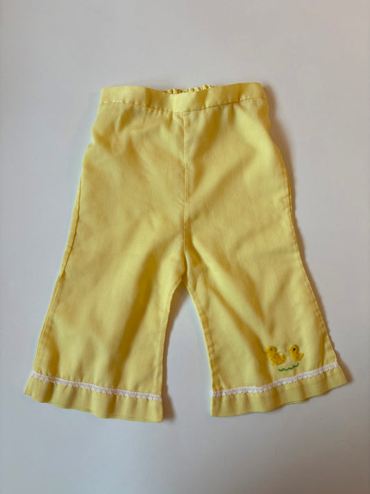 Vintage 60s/70s Chick Appliqué Set Size 2T