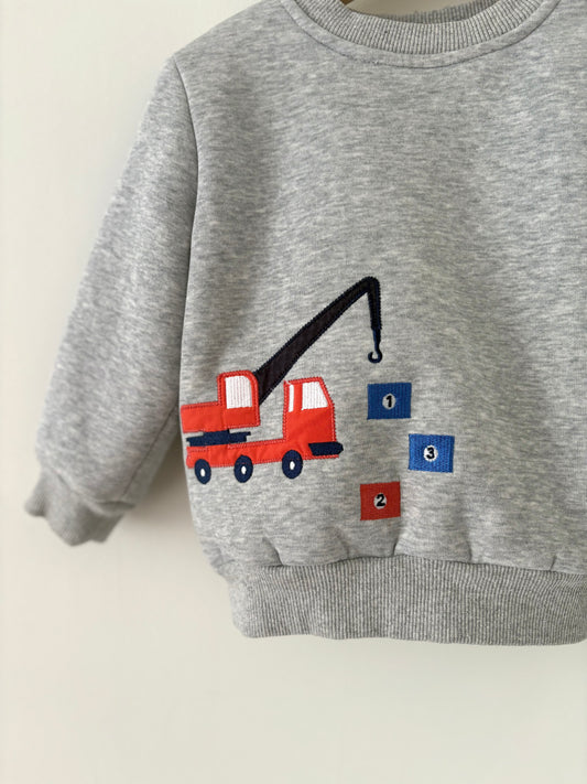 Construction Crewneck Sweatshirt Size 4T