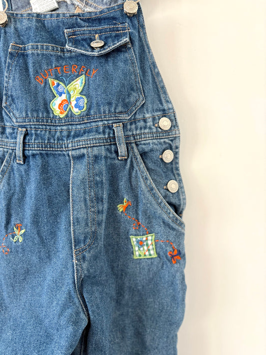 Vintage 90s Rachel’s Kids Butterfly Overalls Size 4T