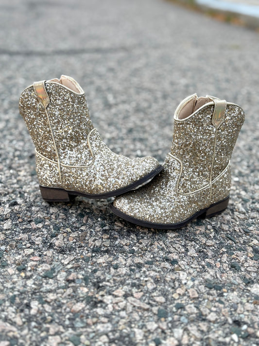 Self Esteem Glitter Cowgirl Boot Size 8.5