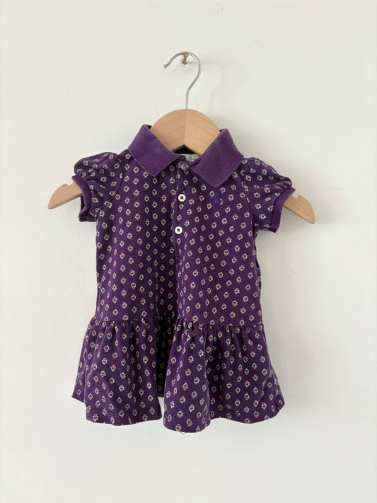 Ralph Lauren Plum Ruffle Dress Size 3-6 months