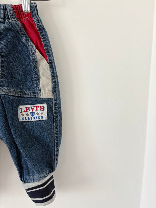 Vintage 80s/90s Little Levi’s Baseball Jogger Style Denim Size 2T