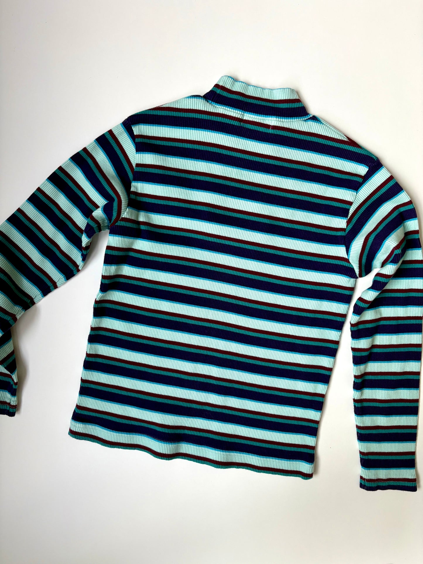Vintage Y2K Babar Striped Mock Neck Size 7