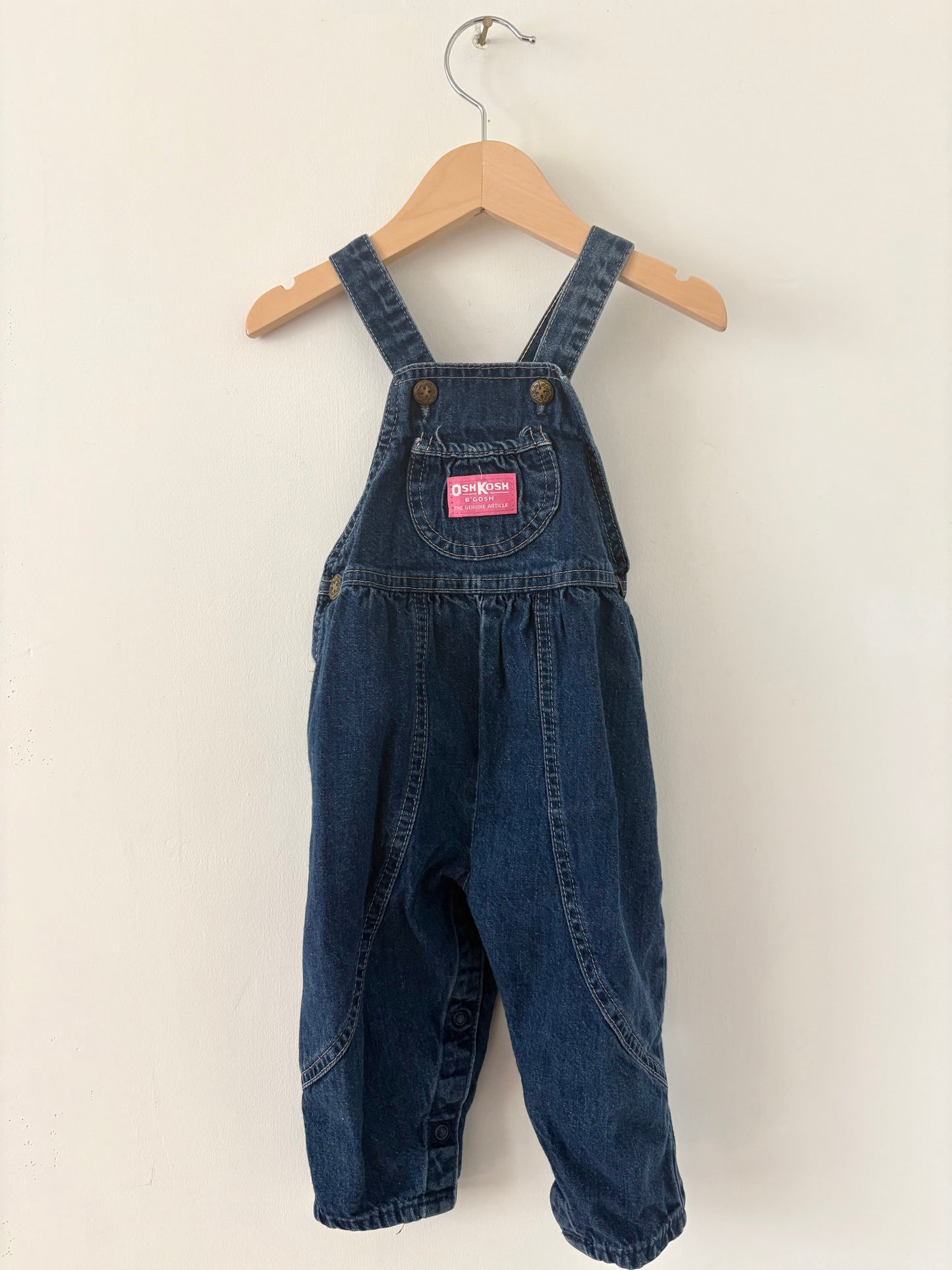 Vintage 80s/90s Oshkosh Bubble Overalls Size 18-24 months