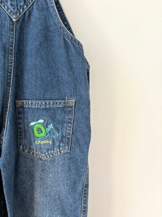 Vintage Cheeky Brand Helicopter Overalls Size 18-24 months