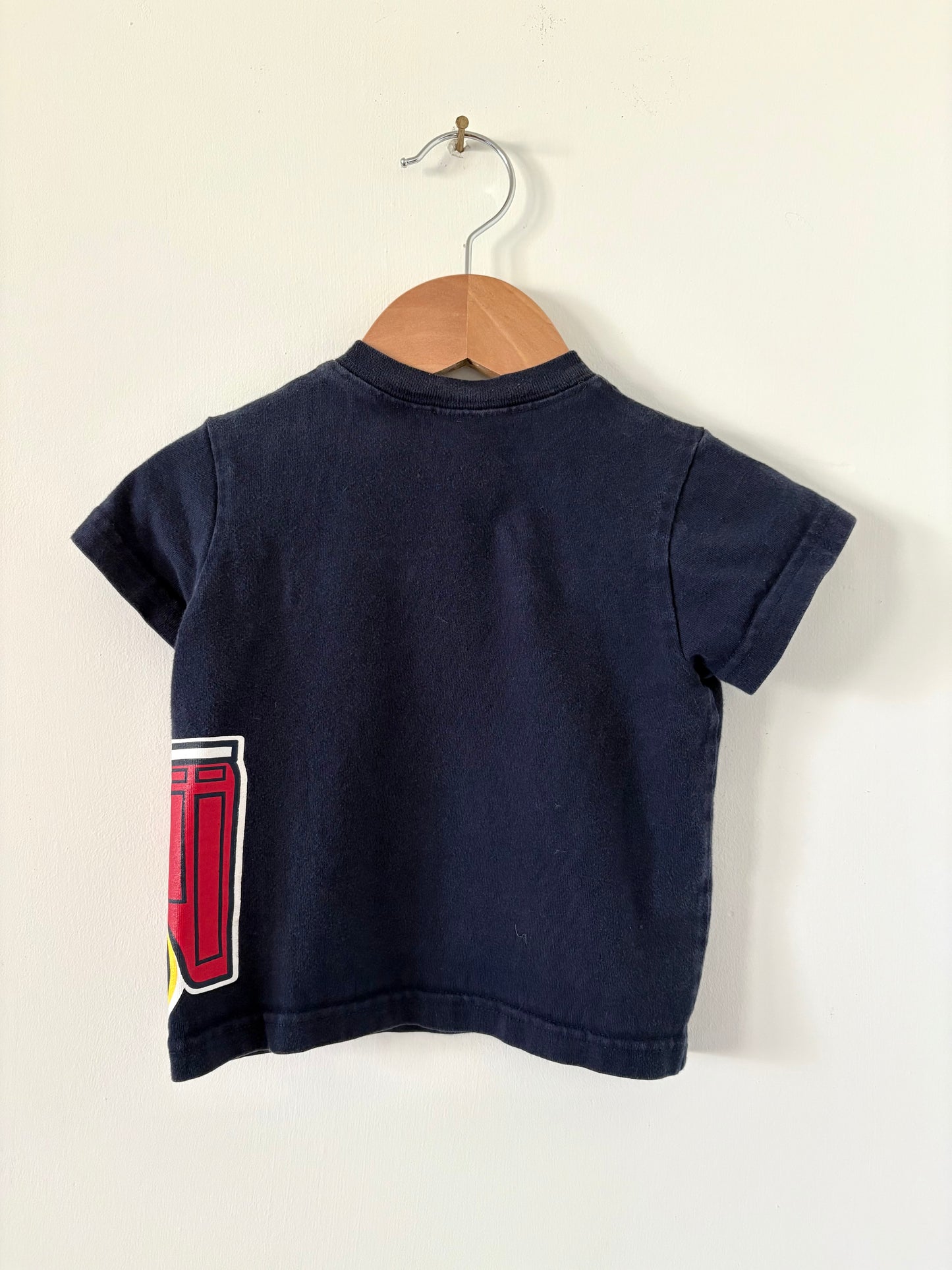 Vintage 90s TKS Basics Firetruck Tee Size 12-18 months