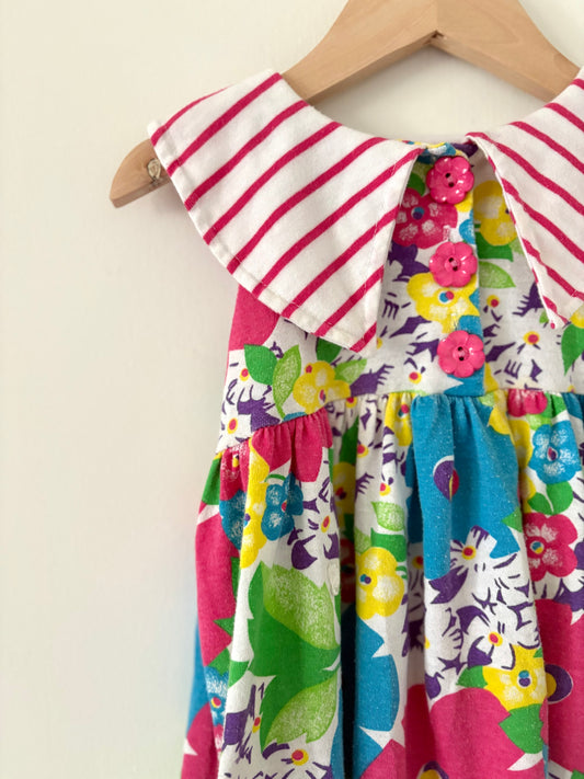 Vintage 80s/90s Buster Brown Floral Top Size 3T