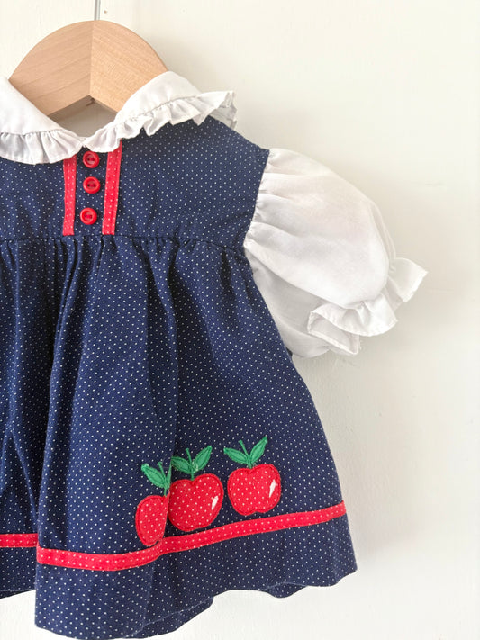 Vintage Ruffle Collar Apple Set Size 18 months