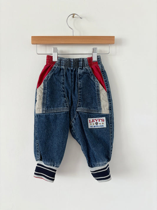 Vintage 80s/90s Little Levi’s Baseball Jogger Style Denim Size 2T