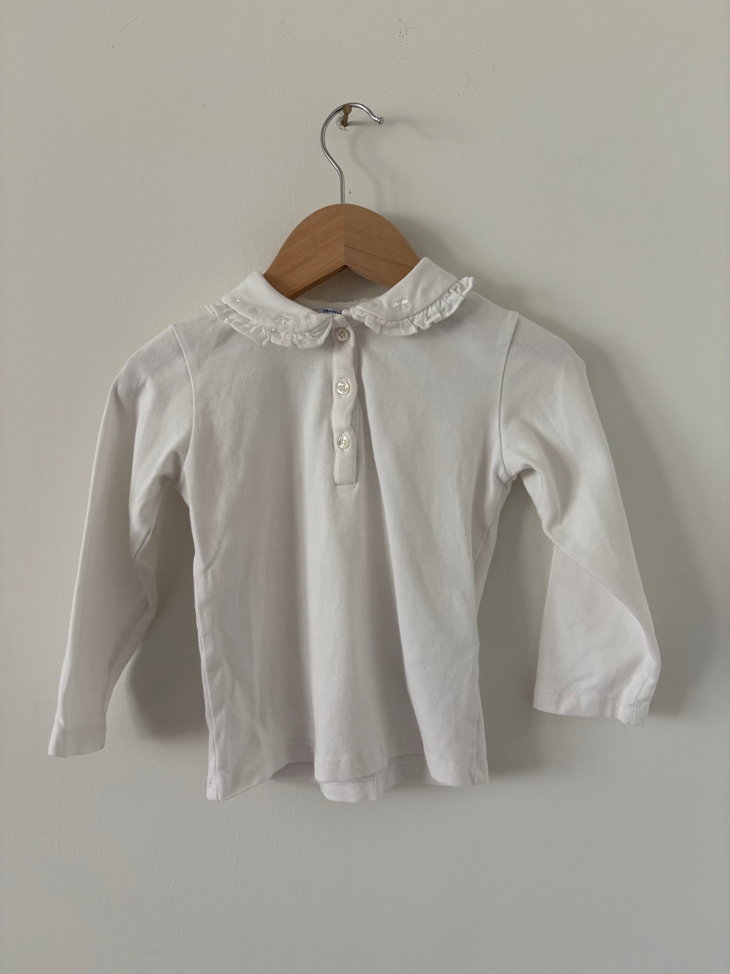 Mayoral Blouse & Pleated Polkadot Shorts Set Size 2T