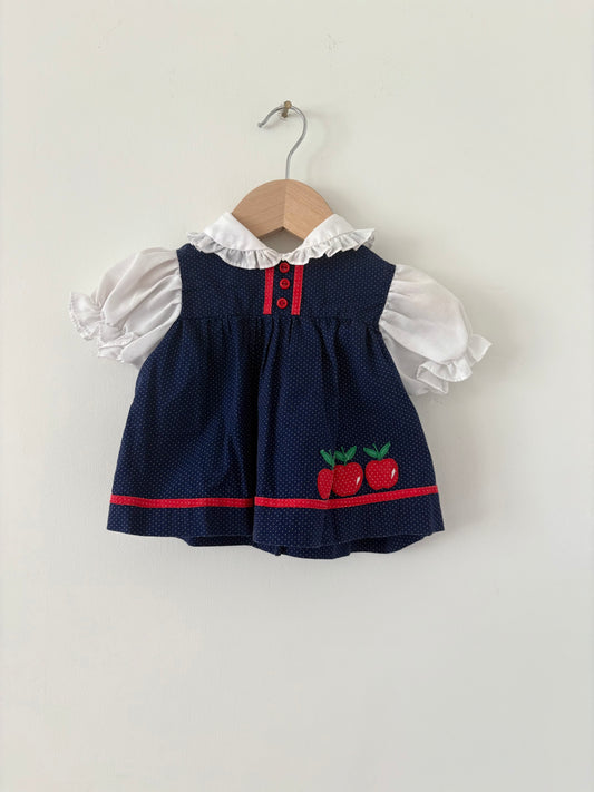 Vintage Ruffle Collar Apple Set Size 18 months