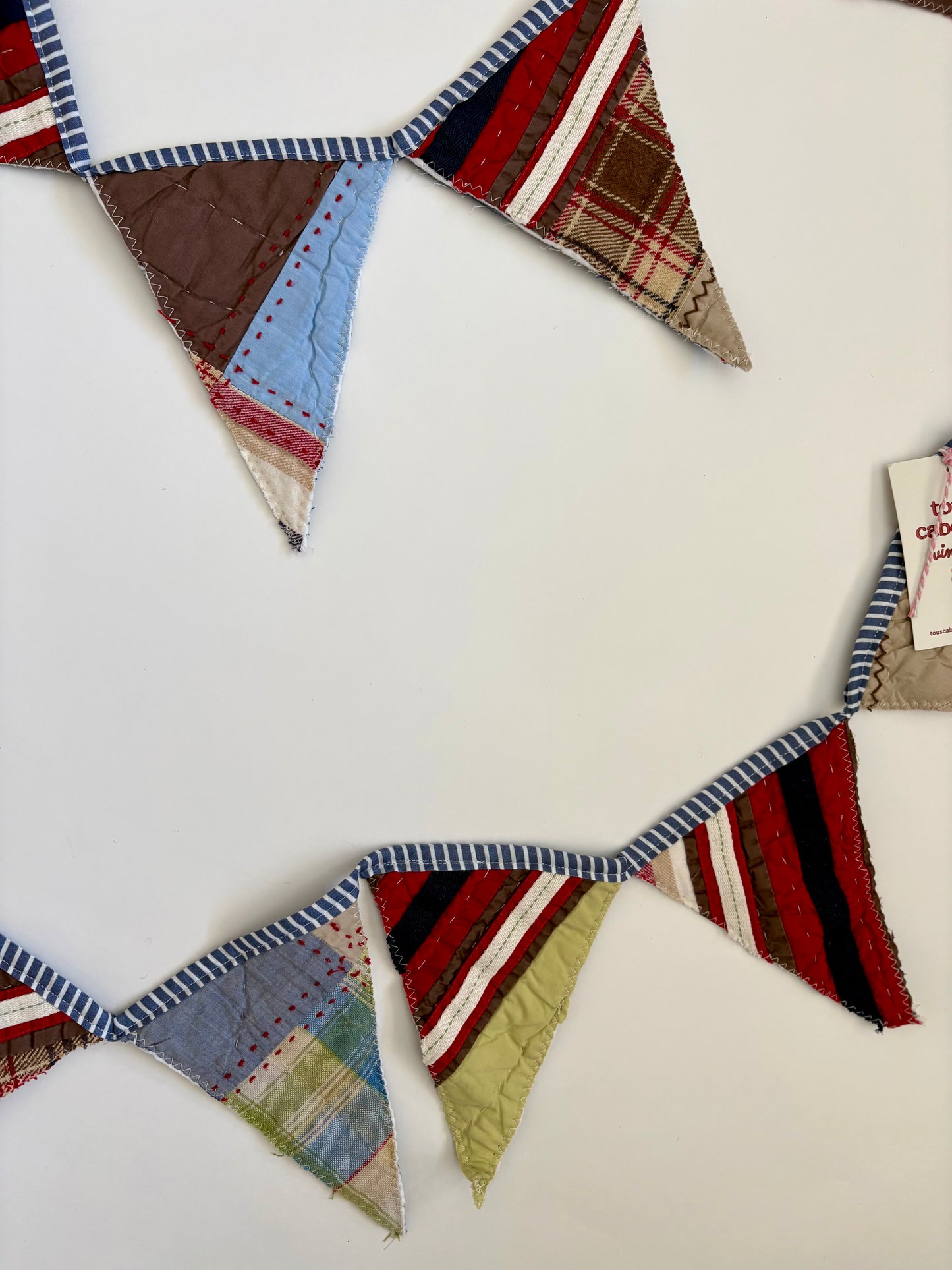 Handmade Quilt Pennants - Plaids & Stripes