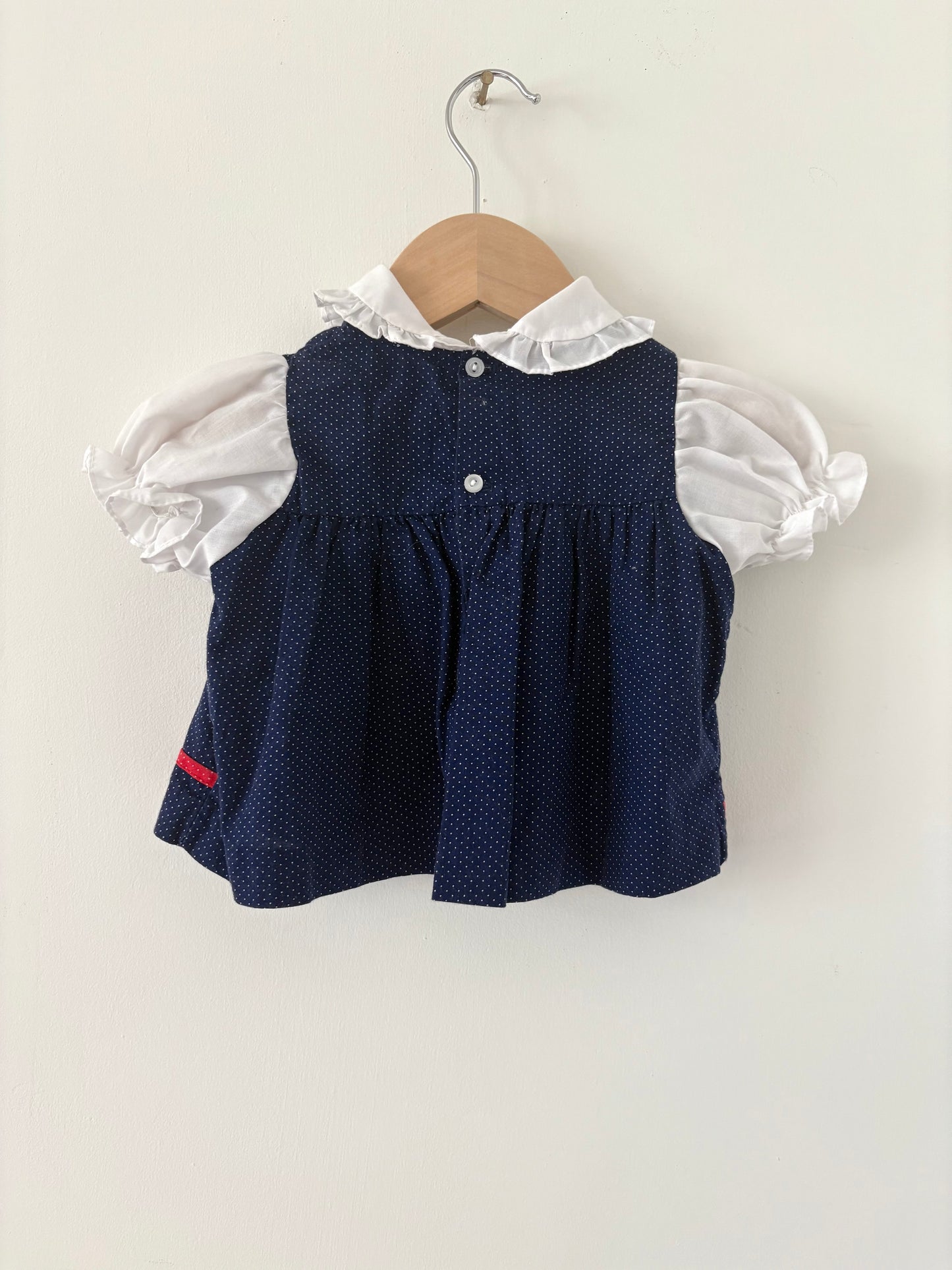 Vintage Ruffle Collar Apple Set Size 18 months