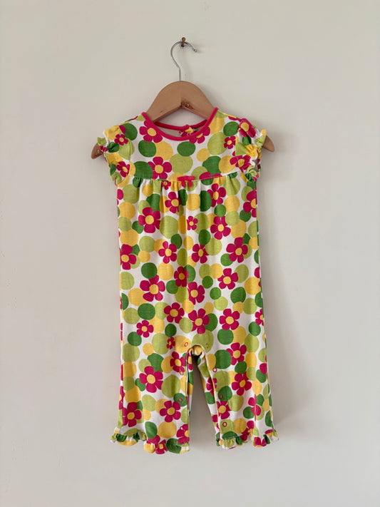 00s Gymboree Flower Power Romper Size 6-12 months