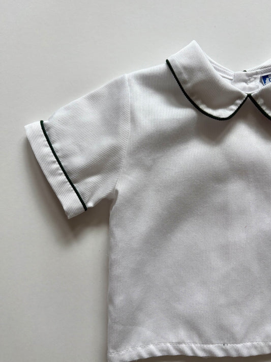 Vintage 80s Carriage Boutique Piped Collar Top Size 6-12 months