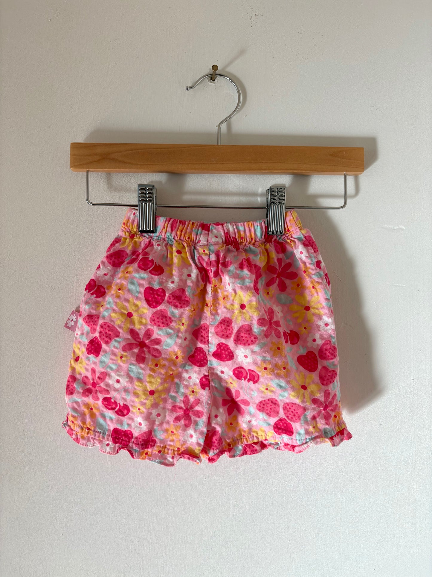 Vintage Oshkosh Strawberry Ruffle Shorts Size 18 months