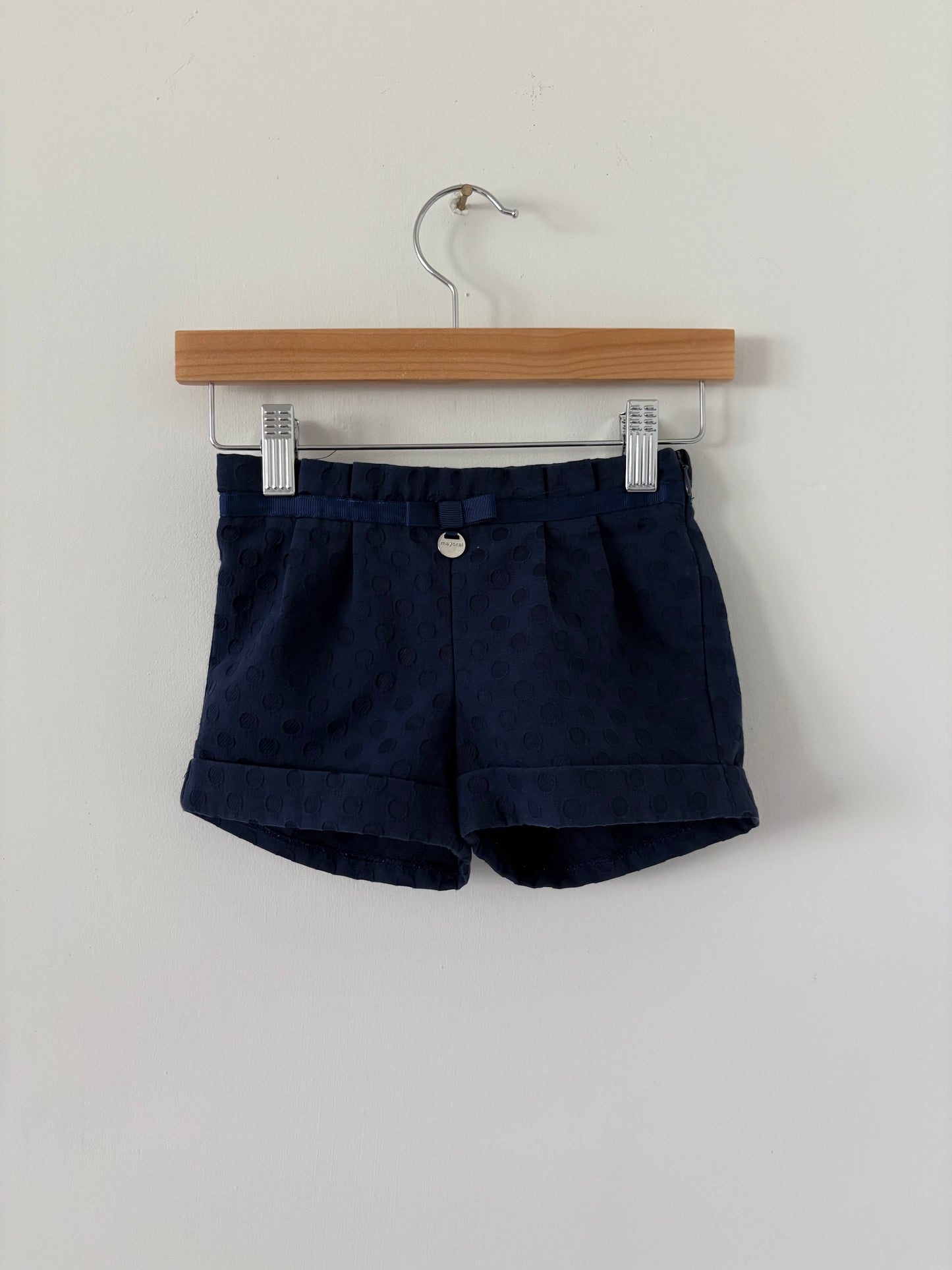 Mayoral Blouse & Pleated Polkadot Shorts Set Size 2T