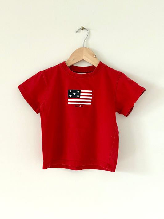 Vintage 00s Baby Gap Boxy USA Tee Size 2T