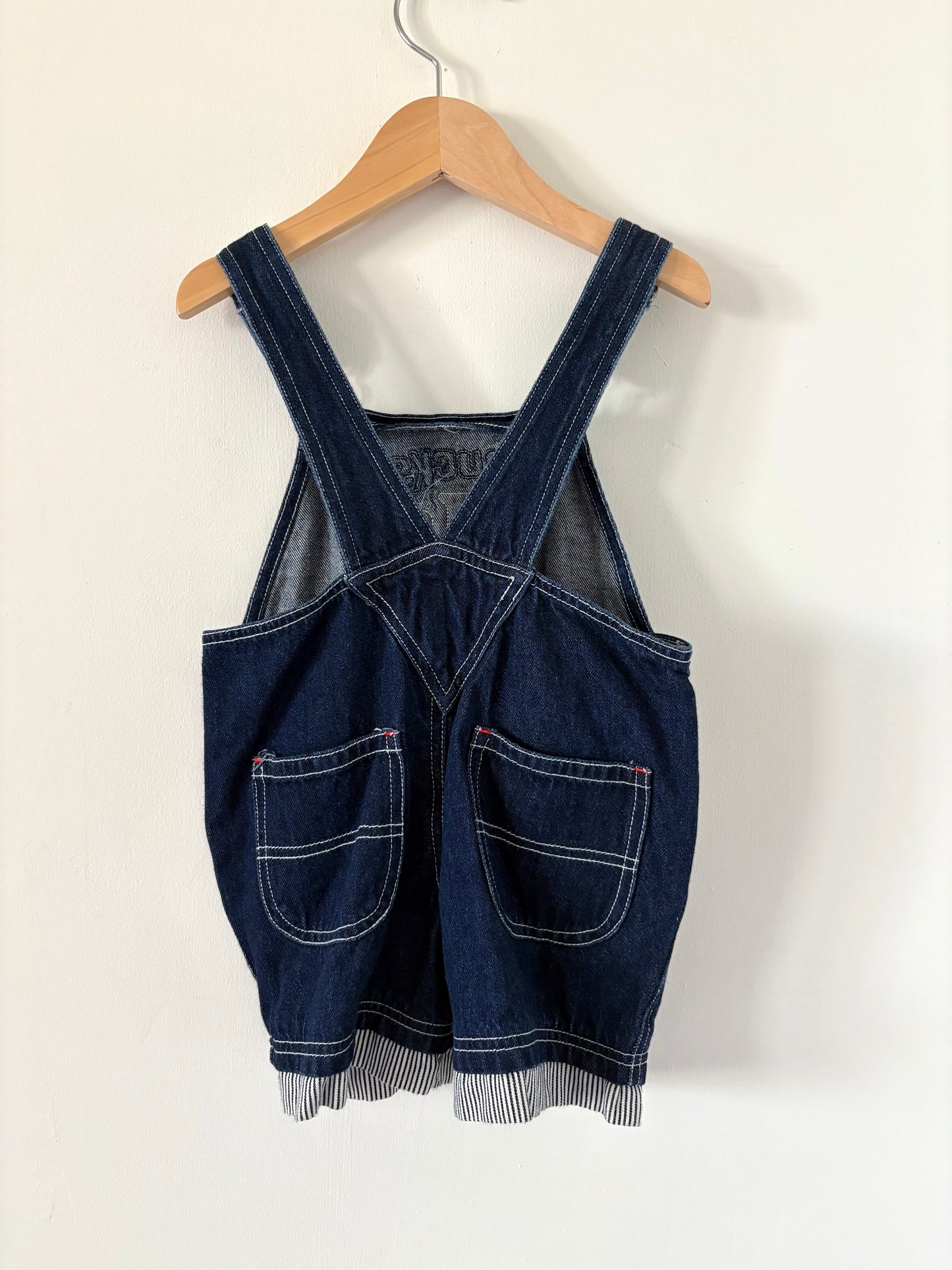 Vintage Kids Headquarters Trucks Shortalls Size 2T