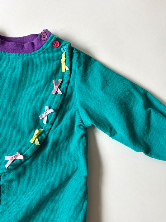 Vintage 90s Corduroy Romper Size 2T