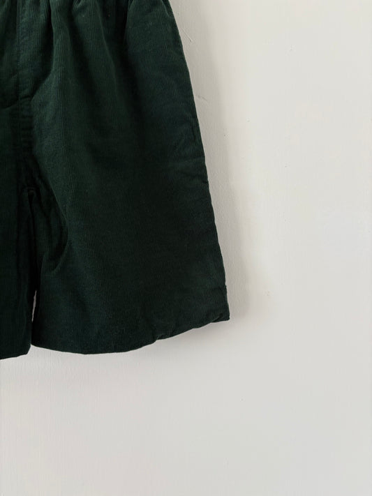 Vintage Green Corduroy Shorts Size 4T