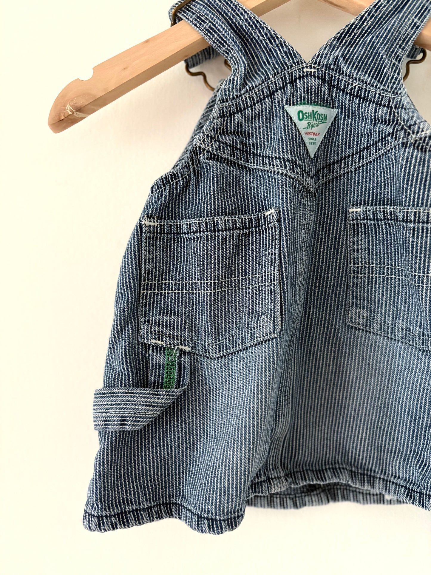 Vintage Oshkosh Railroad Stripe Jumper Size 3-6 months